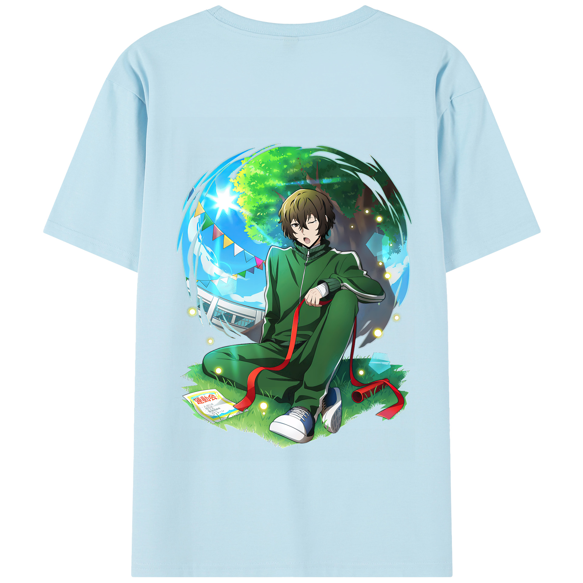 （画像用） 文豪ストレイドッグス Bungo Stray Dogs 綿100％半袖Tシャツ（背面プリント）